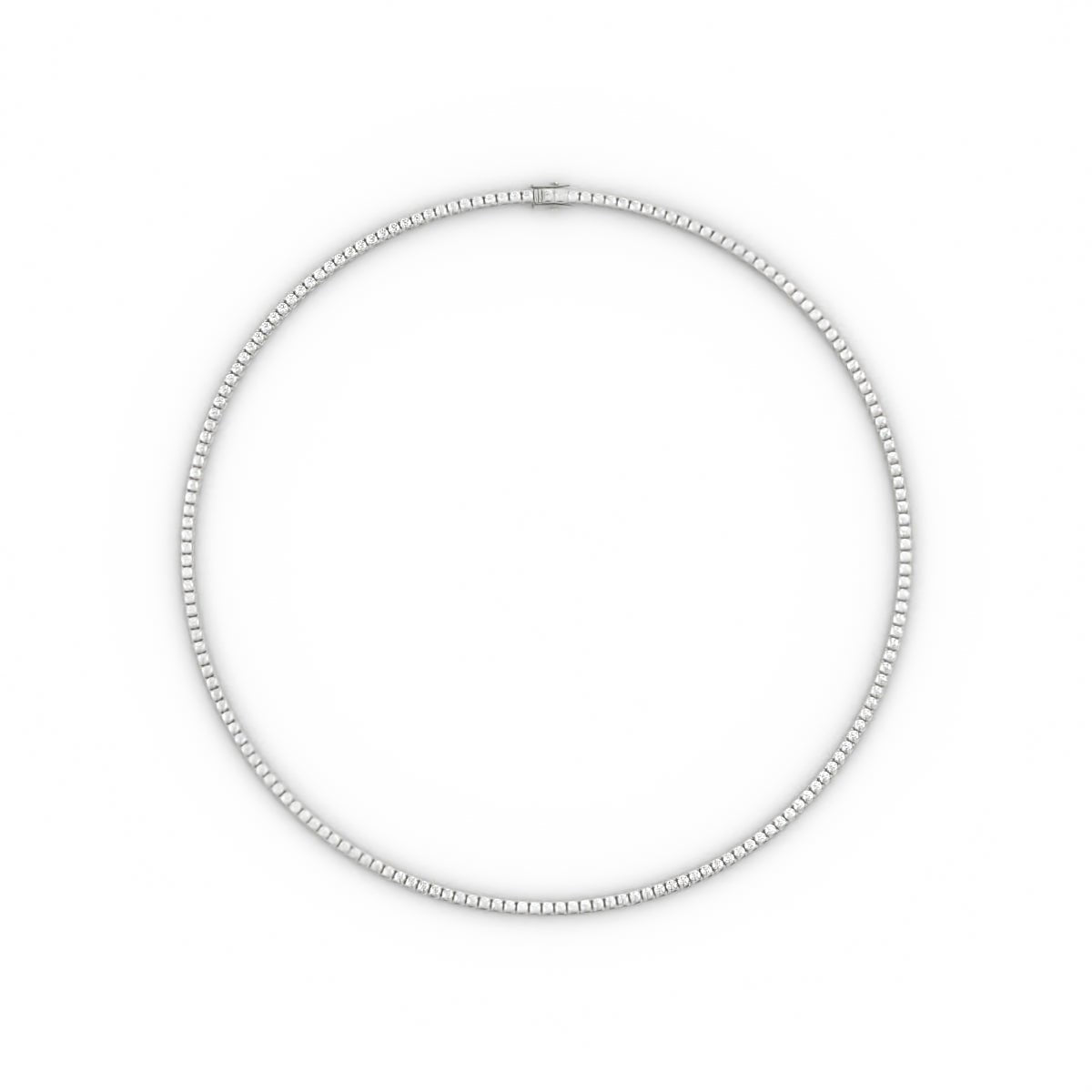 2mm Moissanite Tennis Necklace