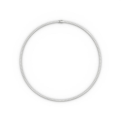 2mm Moissanite Tennis Necklace