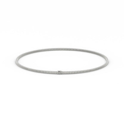 2mm Moissanite Tennis Necklace