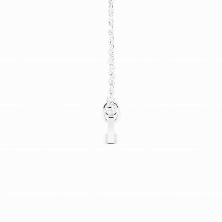 Engravable Horizontal Bar Pendant Necklace Sterling Silver with Rhodium Plating-4