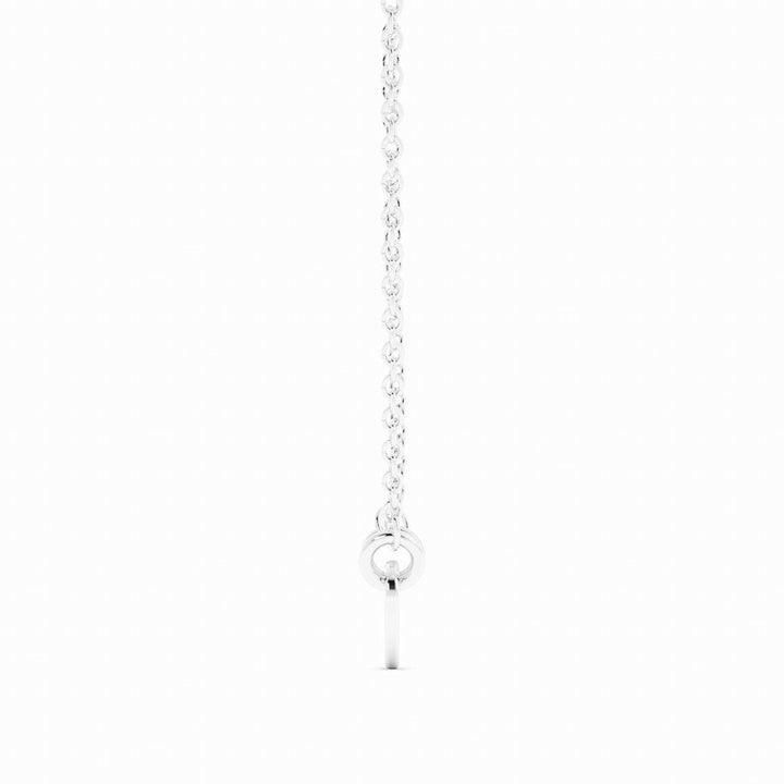 Sterling Silver Engravable Heart Pendant Necklace, Rhodium Plated