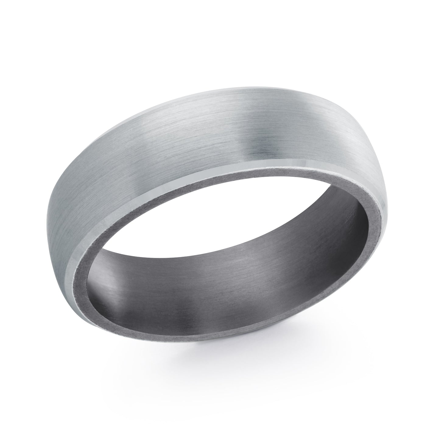Two-Tone 14K White Gold/Tantalum, 7mm Wedding Band