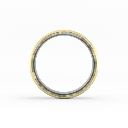Two-Tone 14K Grey Tantalum/Yellow Gold, 7mm Wedding Band