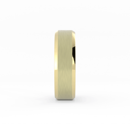 Two-Tone 14K Grey Tantalum/Yellow Gold, 7mm Wedding Band