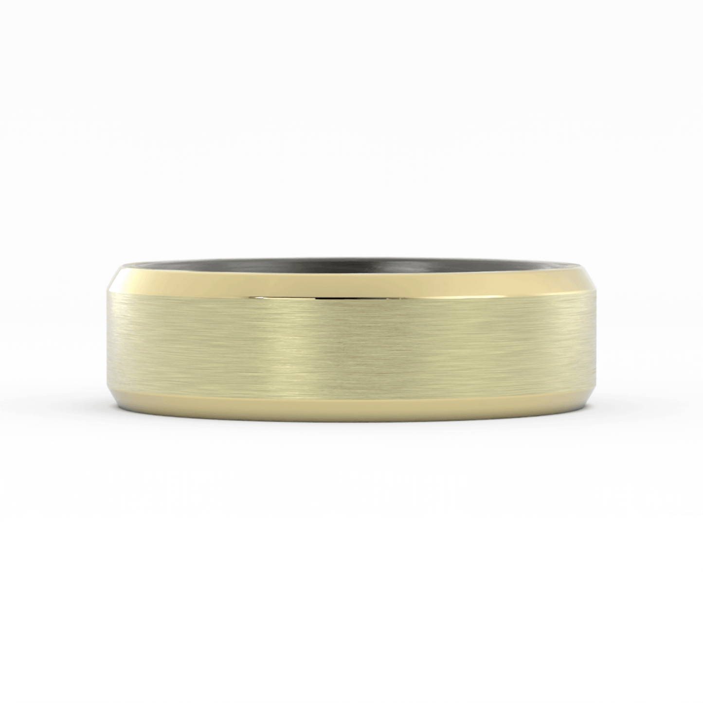Two-Tone 14K Grey Tantalum/Yellow Gold, 7mm Wedding Band