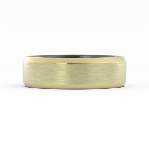 Two-Tone 14K Grey Tantalum/Yellow Gold, 7mm Wedding Band