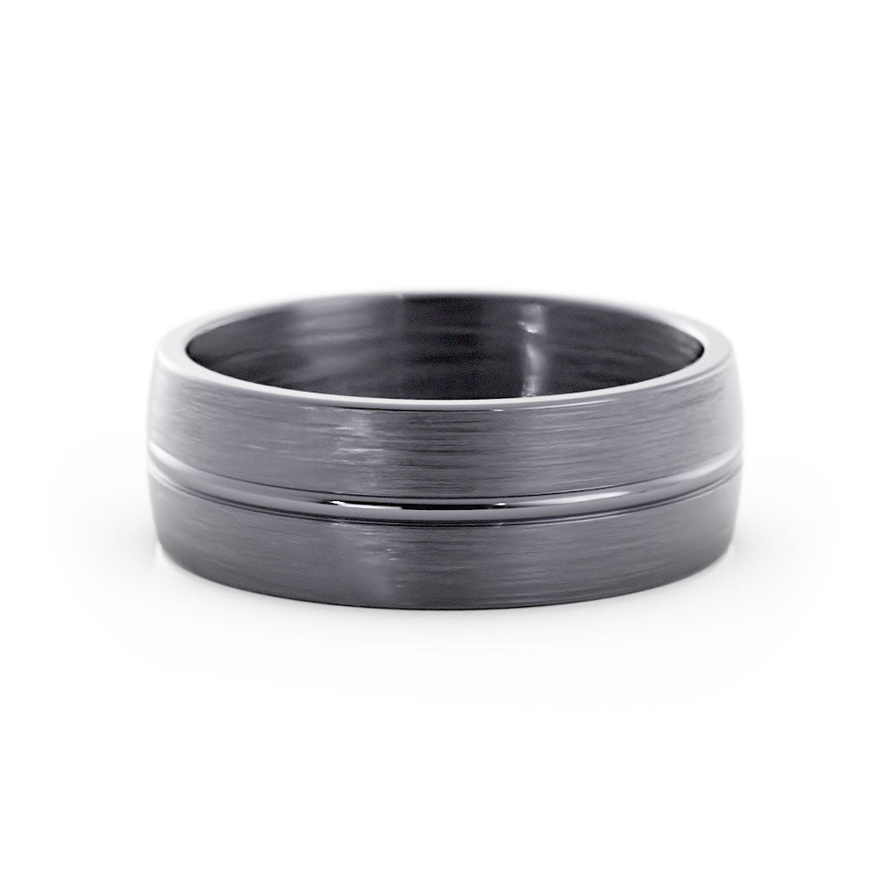Grey Tantalum 7mm Wedding Band