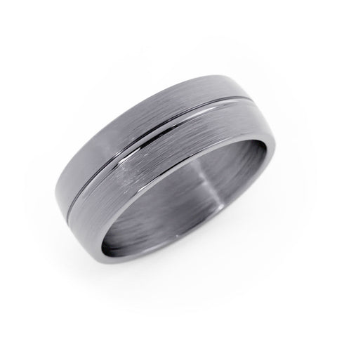 Grey Tantalum 7mm Wedding Band