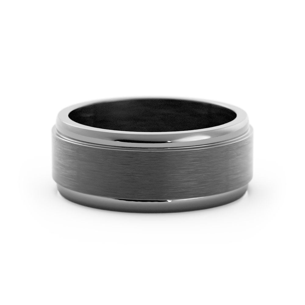 Grey Tantalum 8mm Wedding Band