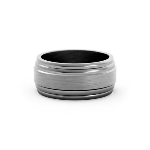 Grey Tantalum 9mm Wedding Band