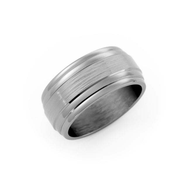 Grey Tantalum 9mm Wedding Band