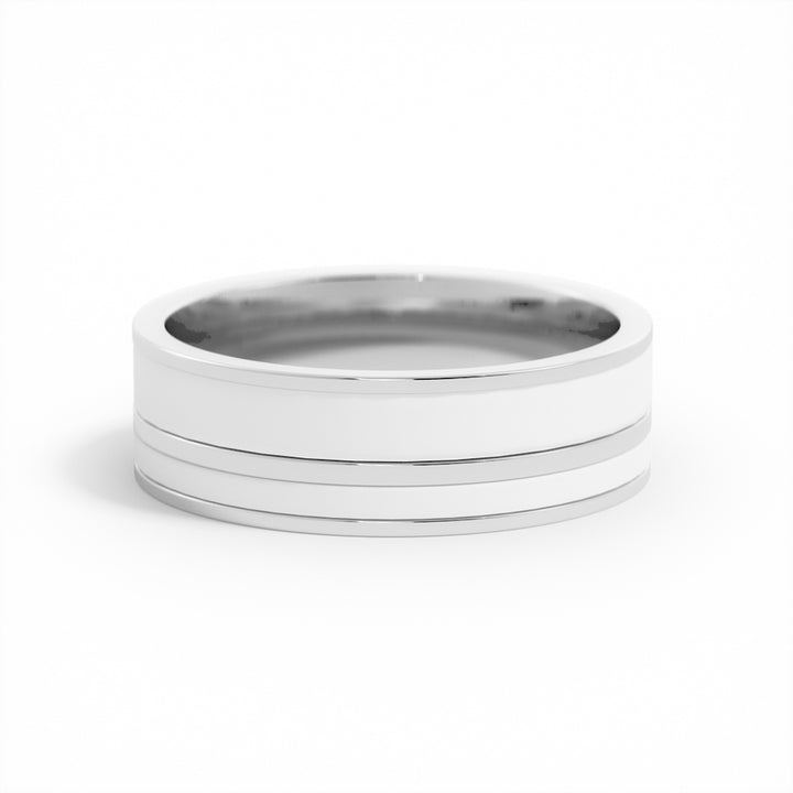 Grey Titanium Cambio Paris 8mm Ring