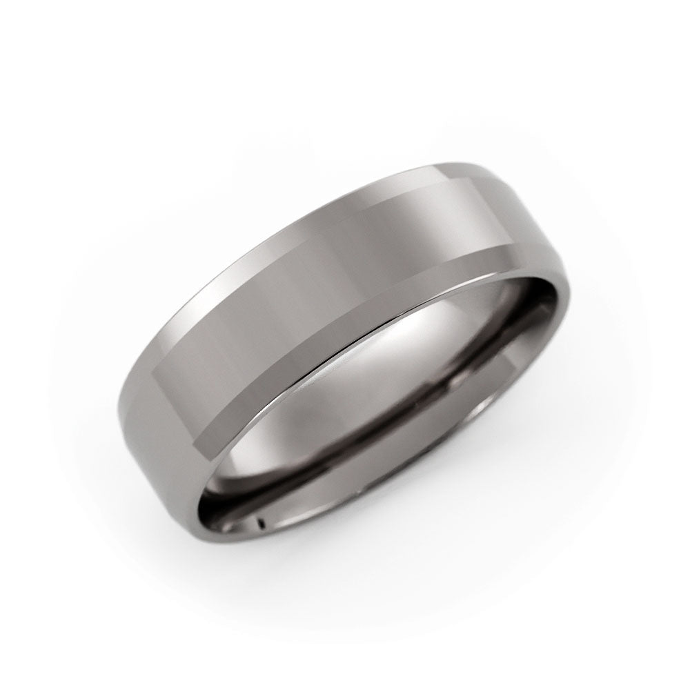 White Tungsten 6mm Wedding Band