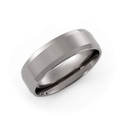 White Tungsten 6mm Wedding Band