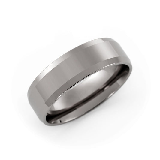 White Tungsten 6mm Wedding Band