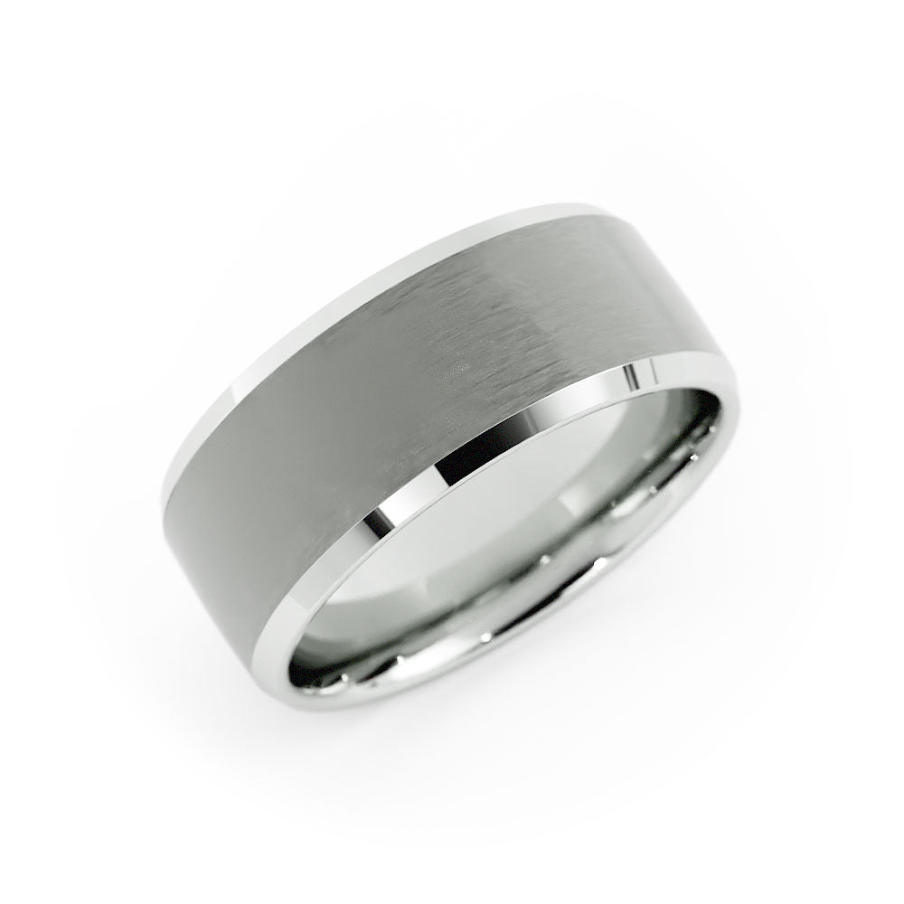 Grey Tungsten 8mm Wedding Band