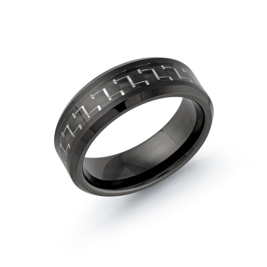 Black Tungsten 8mm Wedding Band