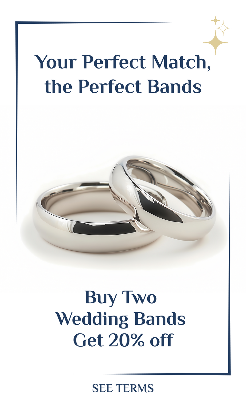 5 - Save 20% when purchasing two wedding bands together